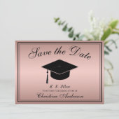 卒業日保存スクリプトバラ金ゴールド 招待状 (スタンド正面)