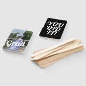 卒業日写真はっきりした発表白 ハンドファン (組立なし)