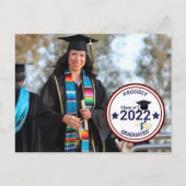 卒業日写真（年あり） ポストカード (正面)