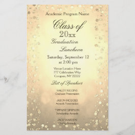 卒業昼食会金ゴールド紙吹雪