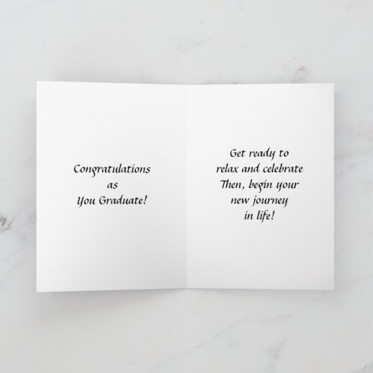 卒業時の母の娘 カード (内部)