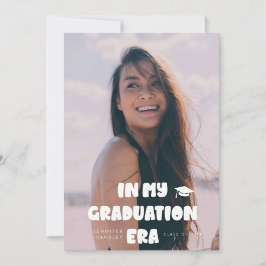 卒業時代お洒落に 案内状 (正面)