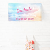 卒業時代の恋人のパステルインスパイア雲 横断幕 (インサイチュ)