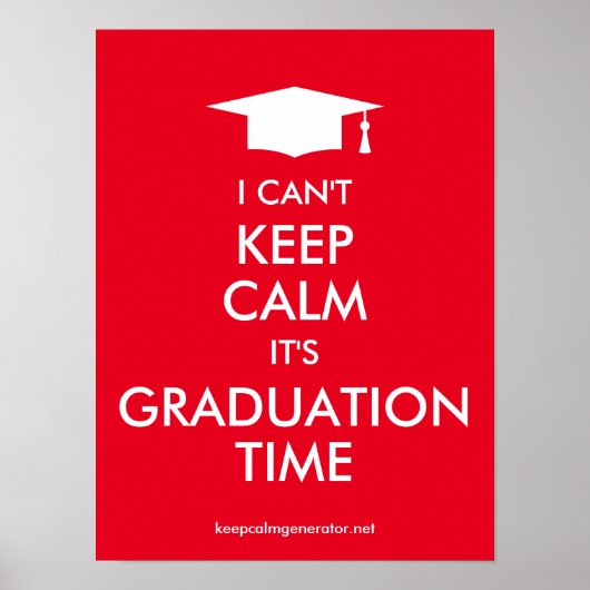 卒業時保間のポスターが落ち着かないミーム ポスター (正面)