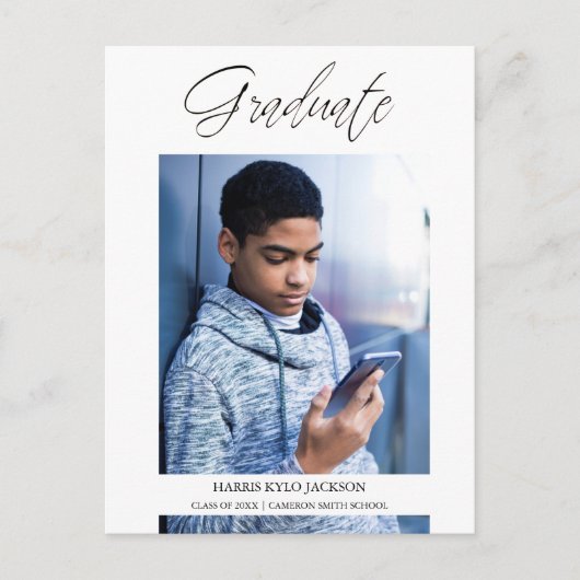 卒業書お洒落道の写真 ポストカード (正面)