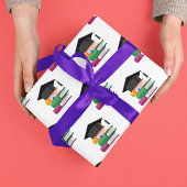 卒業書及び帽子 ラッピングペーパー