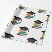 卒業書及び帽子 ラッピングペーパー (アンロールド)