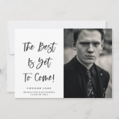 卒業最高の発表は来〜中 案内状 (正面)