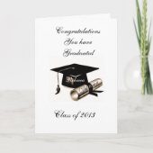 卒業案内カード カード (正面)