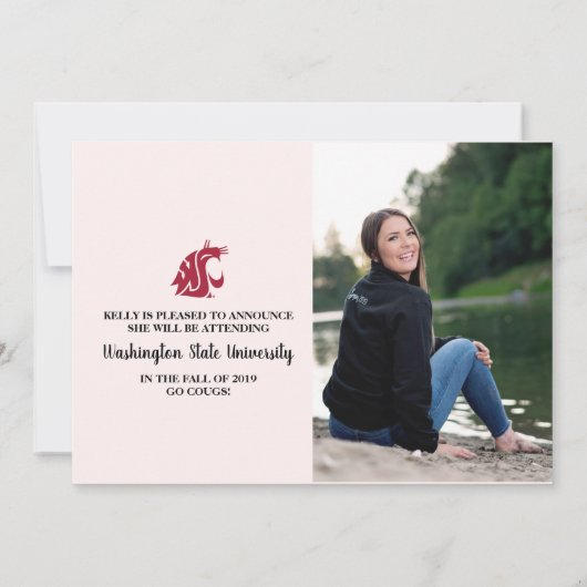 卒業案内カード 招待状 (裏面)