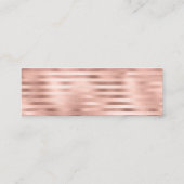 卒業案内名刺バラ金ゴールド スキニー名刺 (裏面)