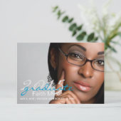 卒業案内/招待状1年の卒業生|青 招待状 (スタンド正面)