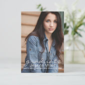 卒業案内/招待状|大学院p|グレー 招待状 (スタンド正面)