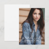 卒業案内/招待状|大学院p|グレー 招待状 (正面/裏面)