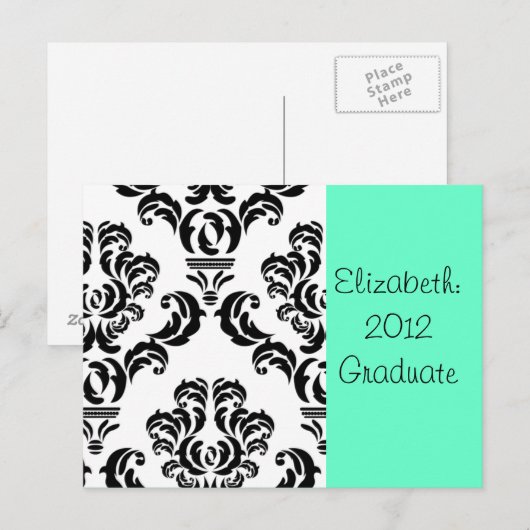 卒業案内 案内ポストカード (正面/裏面)