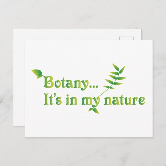 卒業植物学おもしろいことわざ ポストカード (正面/裏面)