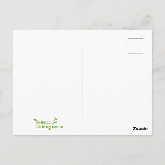 卒業植物学おもしろいことわざ ポストカード (裏面)