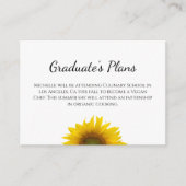 卒業植物学ひまわり未来計画 エンクロージャーカード (正面)