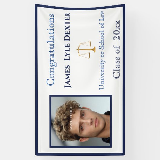 卒業法科撮はかりで測影 横断幕 (縦)