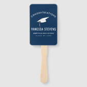 卒業海軍おめでとうモダン ハンドファン (正面)