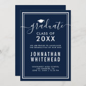 卒業海軍白人号発表会 案内状 (正面/裏面)