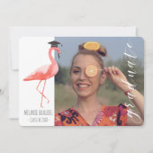 卒業熱帯写真の発表の招待状 招待状 (正面)