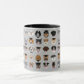 卒業犬の顔 マグカップ (中央)