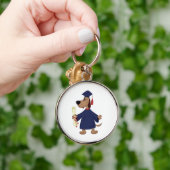 卒業犬のclipart キーホルダー (手)
