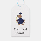 卒業犬のclipart ギフトタグ (裏面)