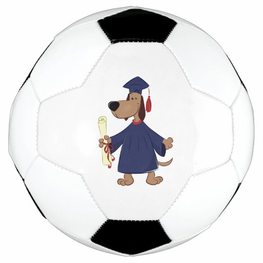 卒業犬のclipart サッカーボール (正面)
