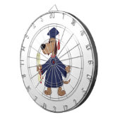 卒業犬のclipart ダーツボード (正面右)