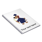 卒業犬のclipart ノートブック (右側)