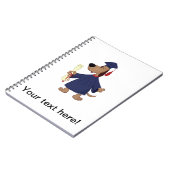 卒業犬のclipart ノートブック (左側)