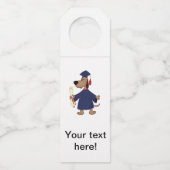 卒業犬のclipart ボトルネックタグ (正面)