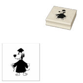 卒業犬のclipart ラバースタンプ (押印)
