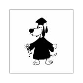 卒業犬のclipart ラバースタンプ (インプリント)