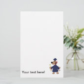 卒業犬のclipart 便箋 (スタンド正面)