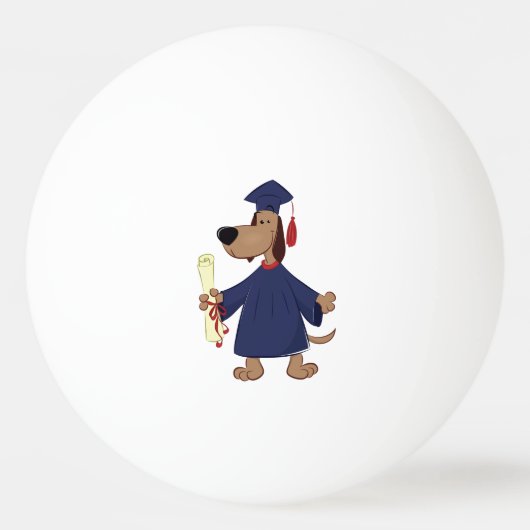 卒業犬のclipart 卓球ボール (裏面)