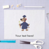 卒業犬のclipart 薄葉紙 (クラフト)