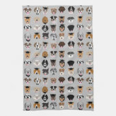 卒業犬顔 キッチンタオル (縦)