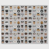 卒業犬顔 ラッピングペーパー (フラット)