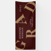 卒業状はっきりした式の学校色 横断幕 (縦)