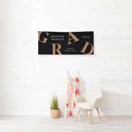 卒業状はっきりした式の学校色 横断幕