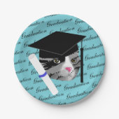 卒業猫 ペーパープレート (正面)