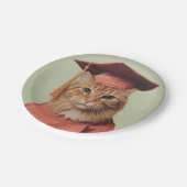 卒業猫 ペーパープレート (アングル)