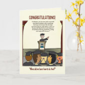 卒業生あいさつカード カード (黄色い花)