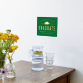 卒業生おめでとうパーティー 箔ポスター (レイダウン (キッチン))