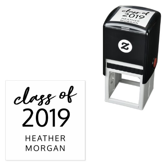 卒業生お洒落のゴム印 セルフインキングスタンプ (インサイチュ)