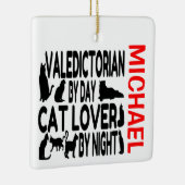 卒業生が猫を愛カスタムす セラミックオーナメント (右)