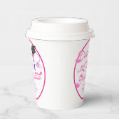 卒業生とディンクス ピンクのピックルボール卒業式 紙コップ (右)